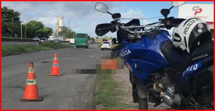 Homem tenta roubar coletivo e é executado por passageiro desconhecido na BR-324