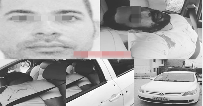O bicho pegou! Motorista de aplicativo é surpreendido por tiros e morre no carro