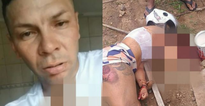 Vídeo: Após matar a mulher, homem enfia faca no próprio peito pedindo desculpas ao filho