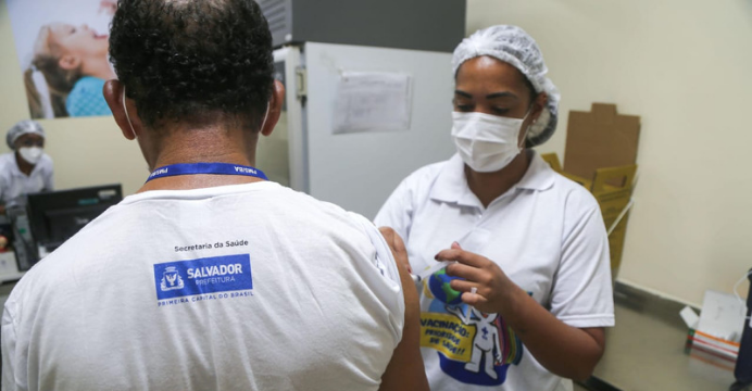 Salvador ultrapassa a marca de 200 mil vacinados contra a Covid-19