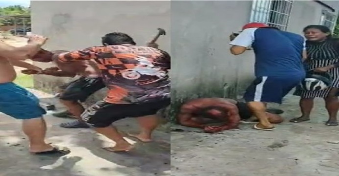 Vídeo: Vagabundagem! Homem que usou de menina de 13 anos leva surra da comunidade. Sem dó!