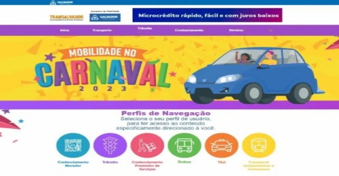 Prefeitura divulga lançamento de site com informações sobre trânsito no Carnaval 2023