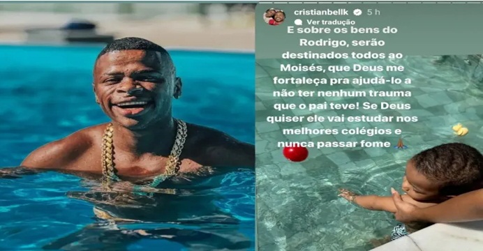 Cristian Bell ‘adota’ bebê de Mendo: “A vida me deu um novo filho”