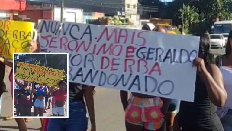 PROTESTO NO DERBA! Moradores reclamam de buraqueira e cobram Governo do Estado