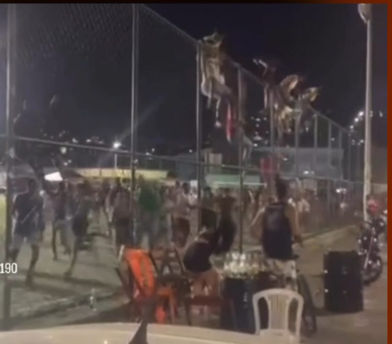 Vídeo: festa ‘batalha de naipe’ acaba em tiroteio e correria no Lobato