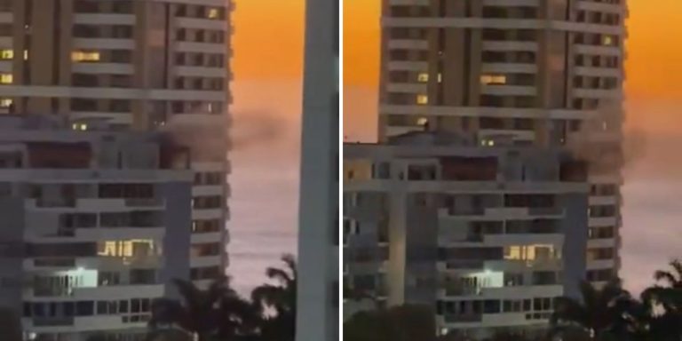 Apartamento pega fogo em edifício no Corredor da Vitória