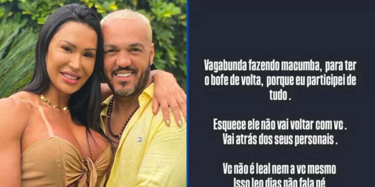 Ex-caseiro acusa Gracyanne Barbosa de recorrer a ‘rituais’ para reatar com Belo