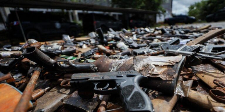 Apreensões de armas na Bahia crescem 18% no 1º semestre de 2025