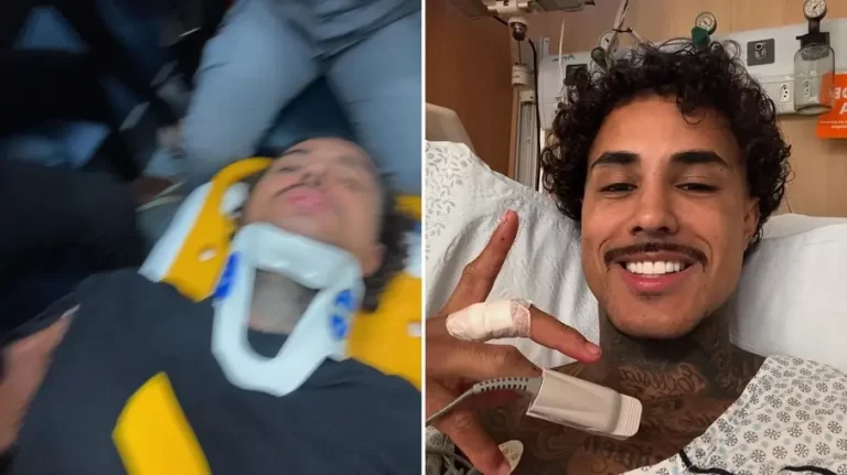 MC Livinho é internado na UTI após ter pulmão perfurado em acidente de moto