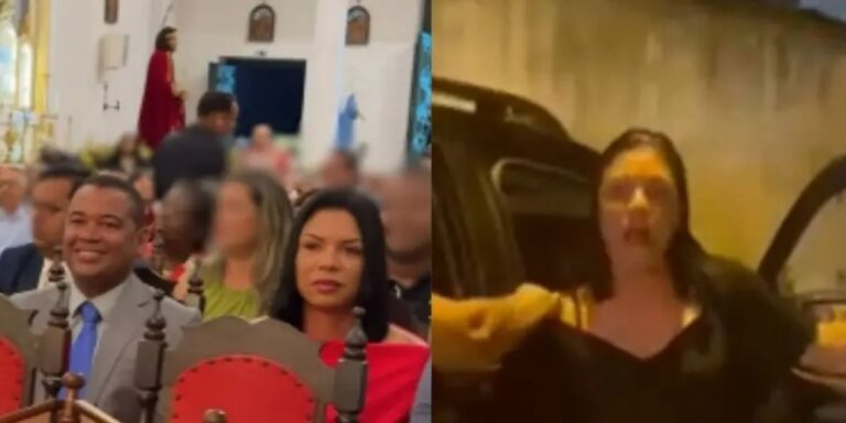 Primeira-dama de Maragogipe é flagrada em briga com ex-prefeita