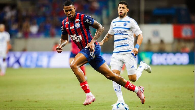 Bahia vacila e perde de virada para o Cruzeiro por 2×1