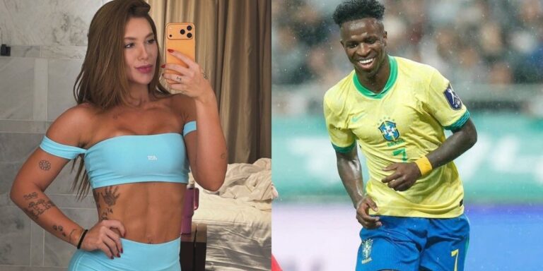 Virginia Fonseca acorda cedo para assistir Vini Jr. em campo pela Seleção Brasileira: “Animação”
