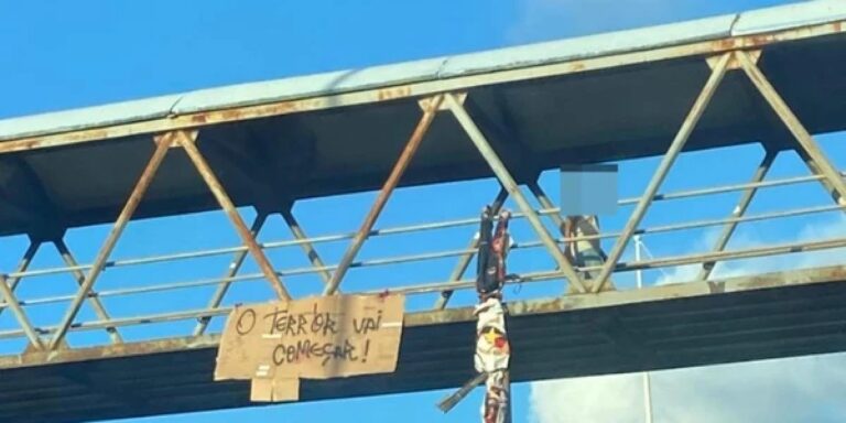 Polícia remove faixas e bonecos com ameaças e intensifica segurança antes do Ba-Vi