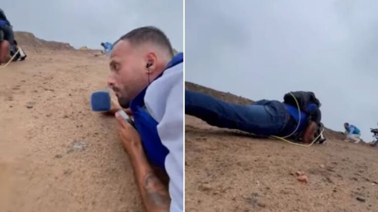 Repórter fica no meio do fogo cruzado durante ação policial na Bahia: “O tiro está batendo aqui, se abaixa!”