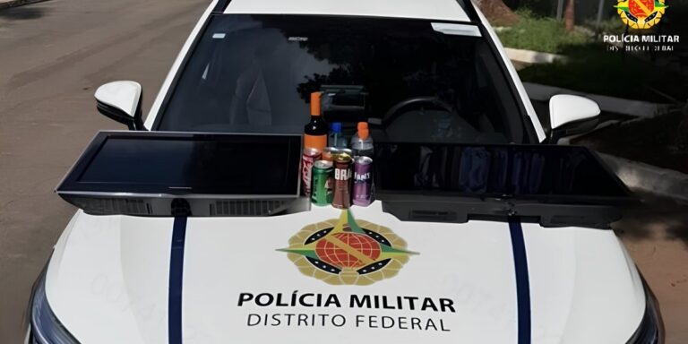 Homem e mulher acabam presos após furto de televisão e produtos de motel