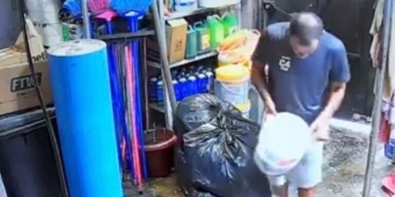 Imagens mostram funcionário manipulando produtos químicos em piscina onde mulher morreu