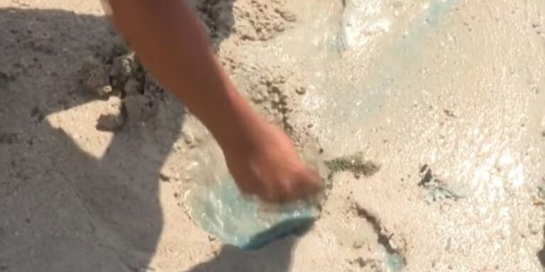 Praia de São Tomé de Paripe é interditada após surgimento de líquidos coloridos na areia Medida preventiva