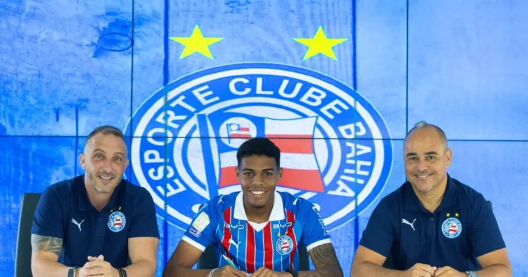 Bahia anuncia renovação contratual de Caio Suassuna, artilheiro e destaque do Sub-20, até 2029