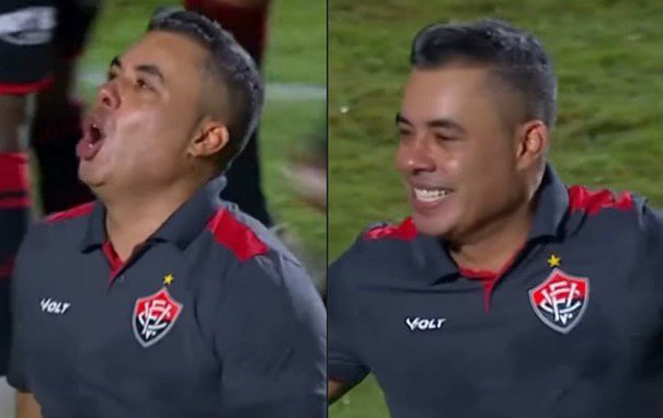 Jair Ventura se emociona com classificação histórica do Vitória na Copa do Brasil; confira momento