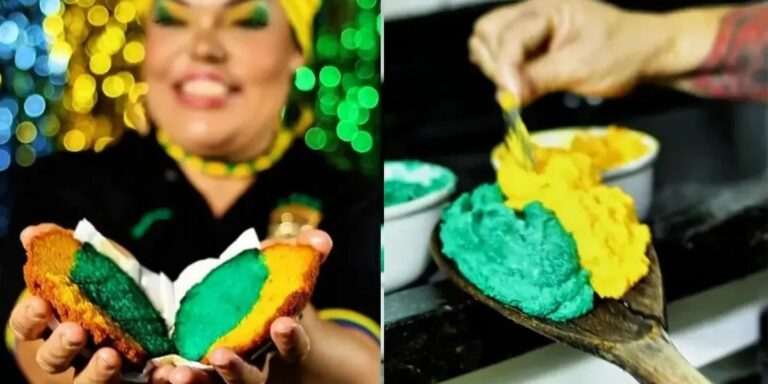 Clima de Copa do Mundo! Baiana lança acarajé com as cores da Seleção Brasileira