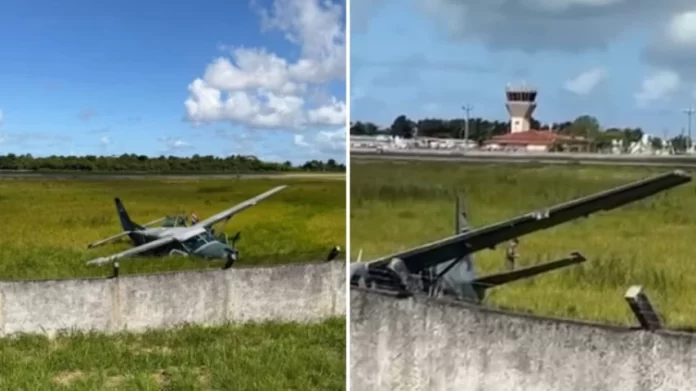 SUSTO! Aeronave da FAB sai da pista no Aeroporto de Porto Seguro