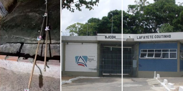 Detentos são flagrados tentando “pescar” drogas e celulares em presídio de Salvador