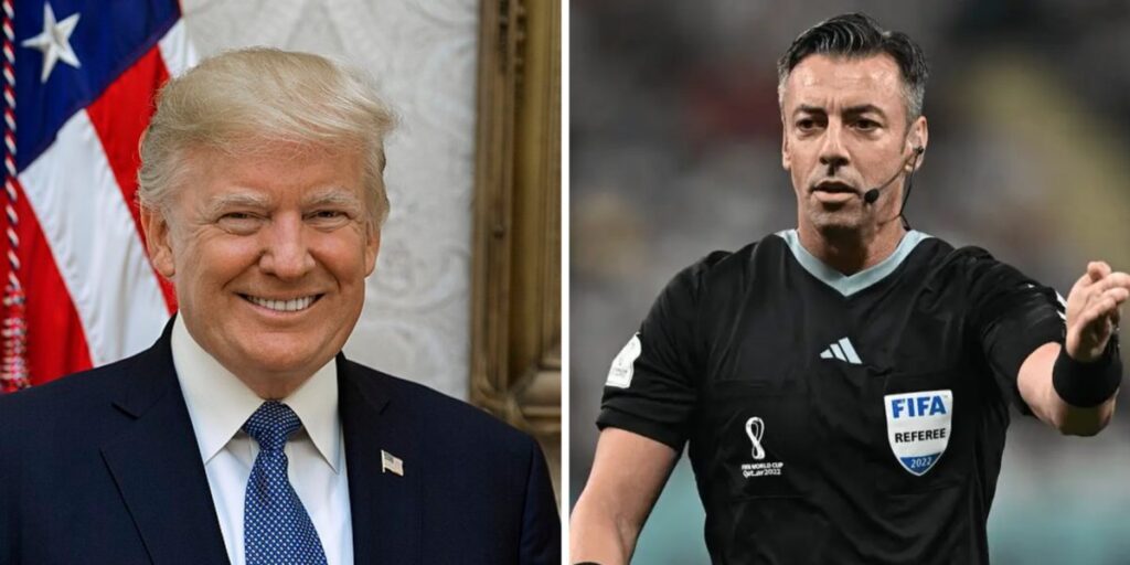 Trump chama árbitro brasileiro de “suspeito” e pressiona Fifa após expulsão na Copa