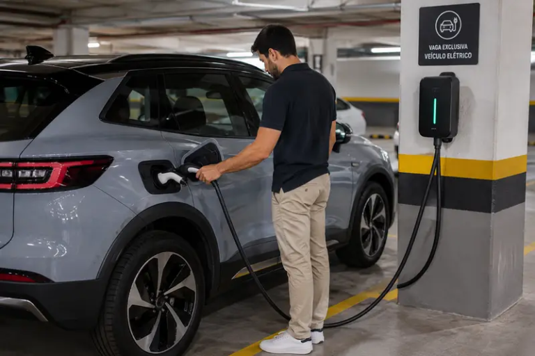 Carros elétricos crescem 120% em Salvador e levam condomínios a discutir instalação, segurança e divisão de custos